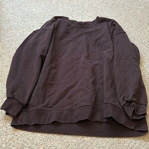 Lululemon brown oversized crew